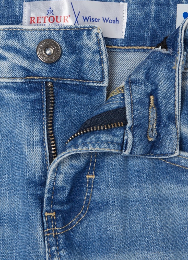 Blugi Landon cu spate drept, cu material elastic