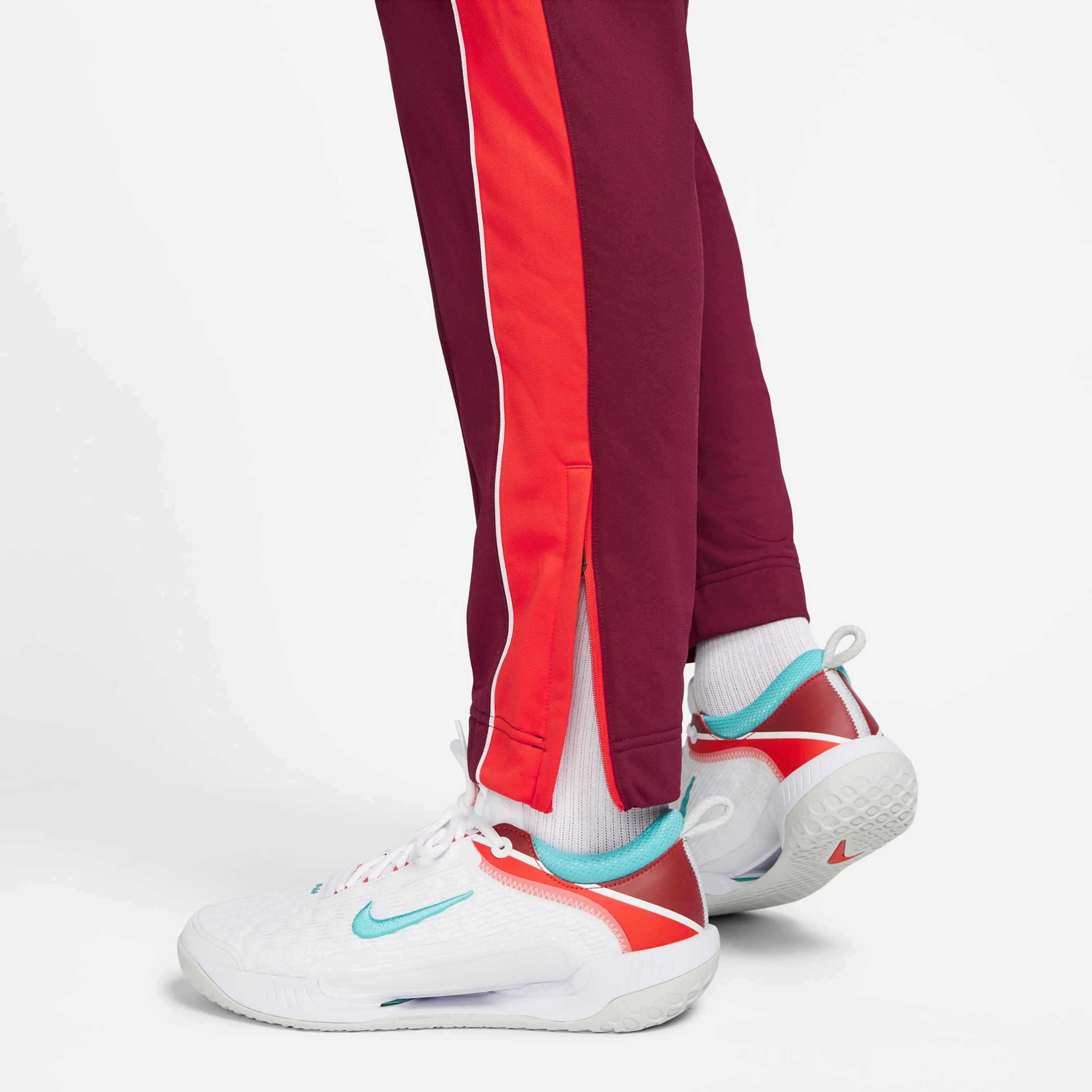 Court Heritage Trainingshose Herren - Dunkelrot, Orange