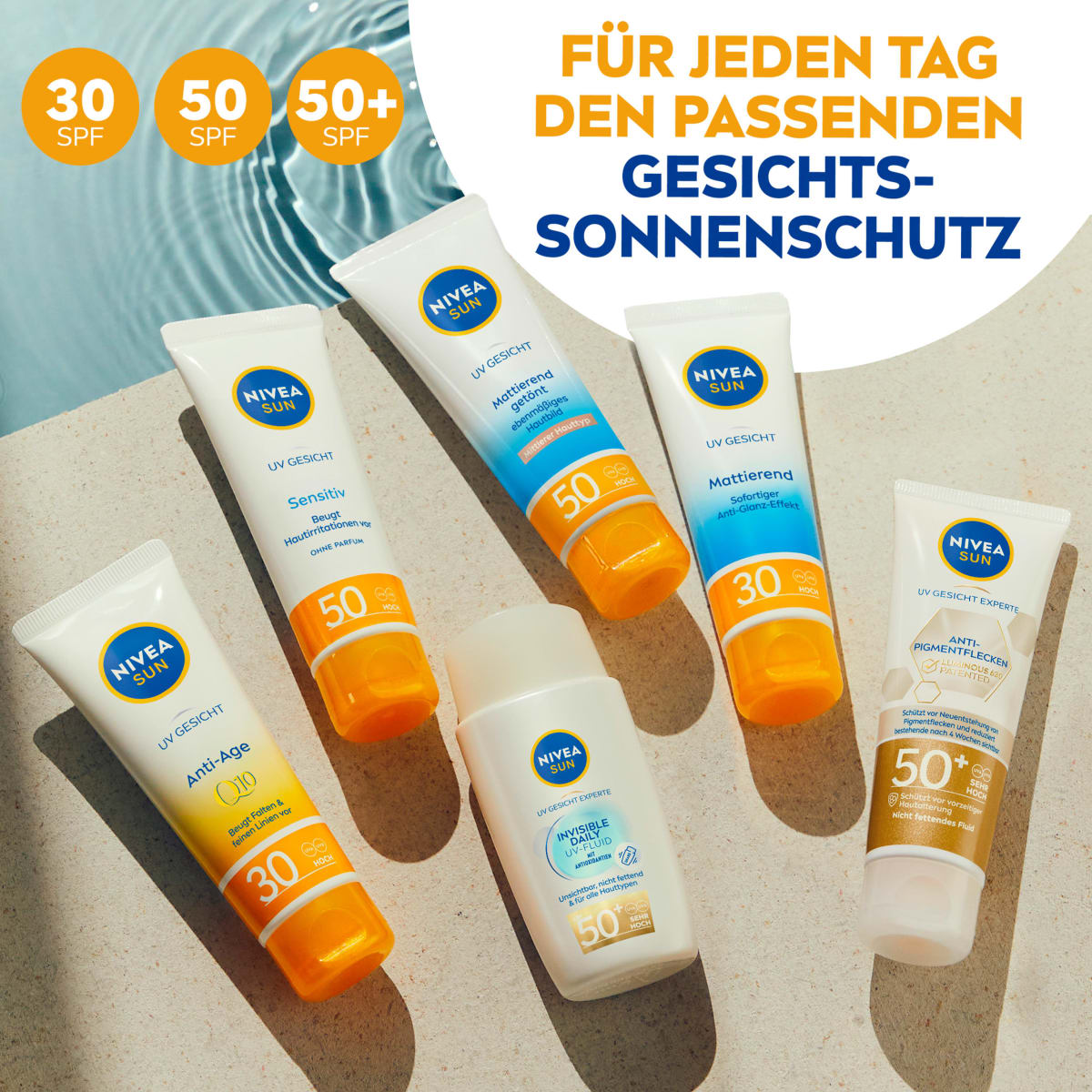 Sonnenfluid Gesicht invisible daily LSF 50+, 40 ml