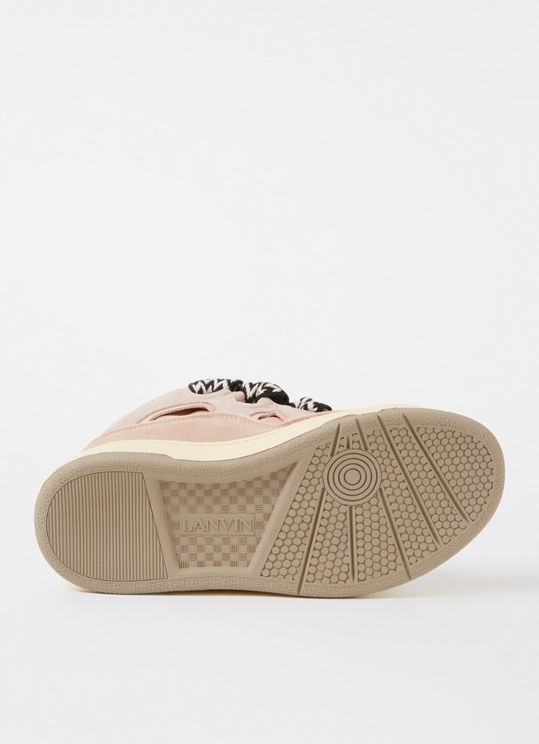 Lanvin Curb sneaker in calfskin with suede details