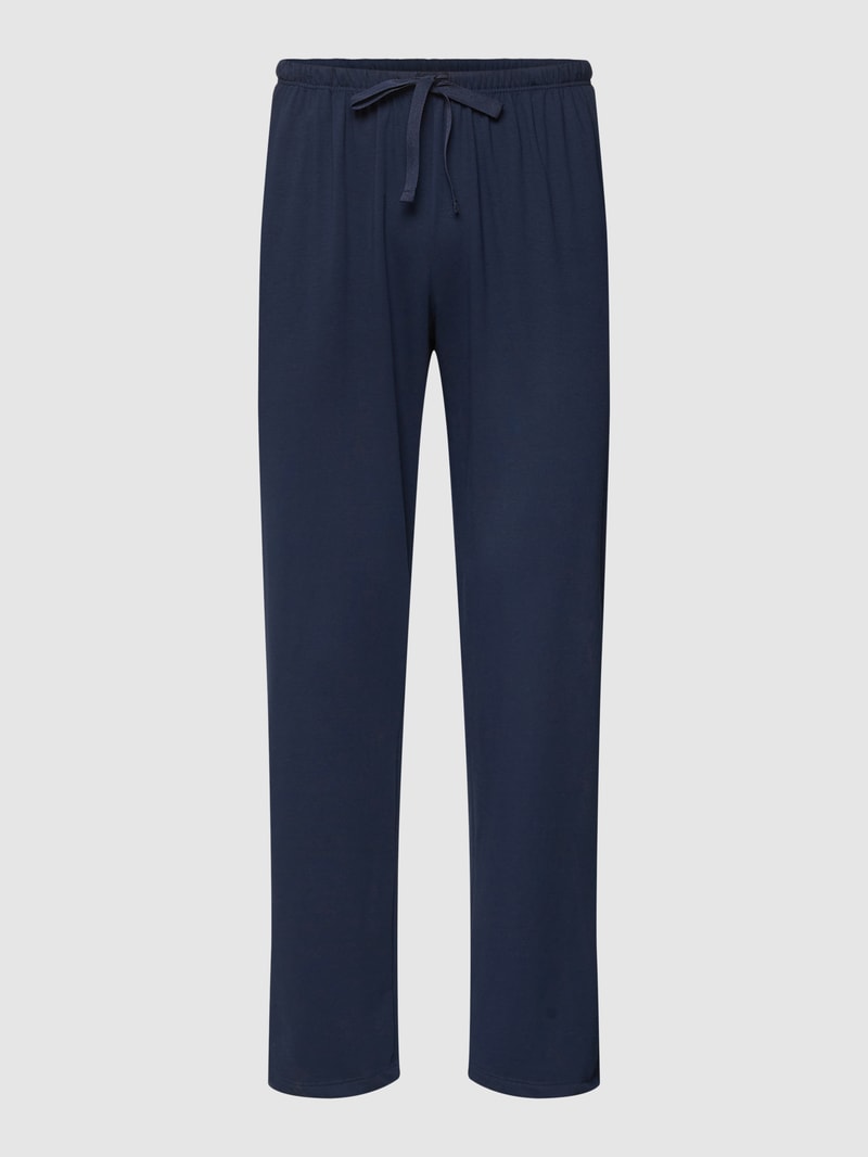 Pyjama-Hose mit Eingrifftaschen in dunkelblau
