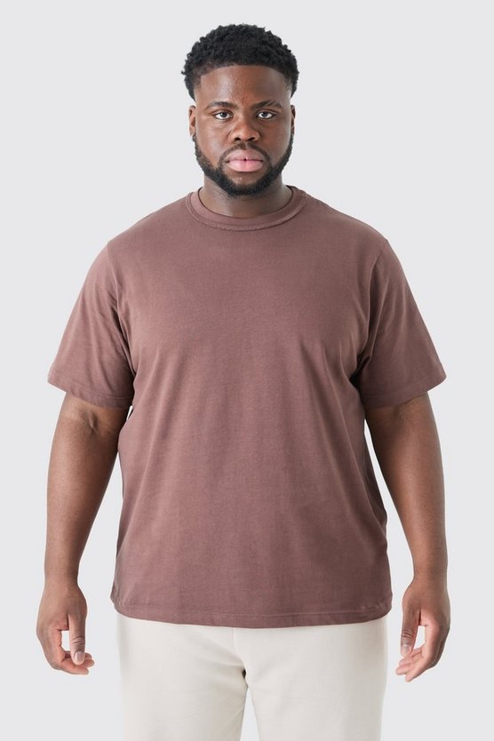 Plus kariertes T-Shirt
