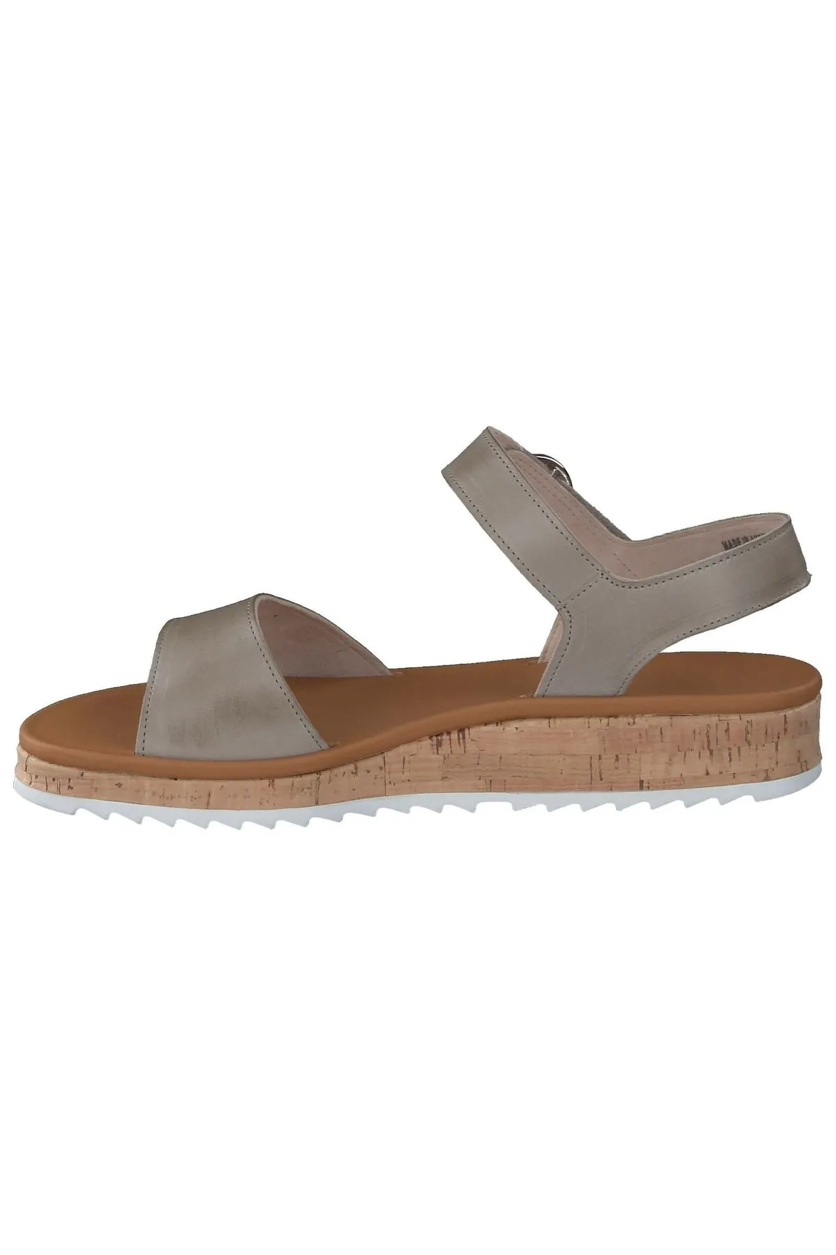 Paul Green  Sandalette - Khaki - Flacher Absatz