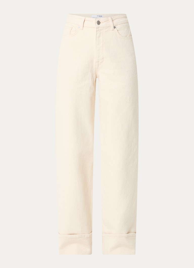 Selected Femme  Helena high waist loose fit jeans met gekleurde wassing