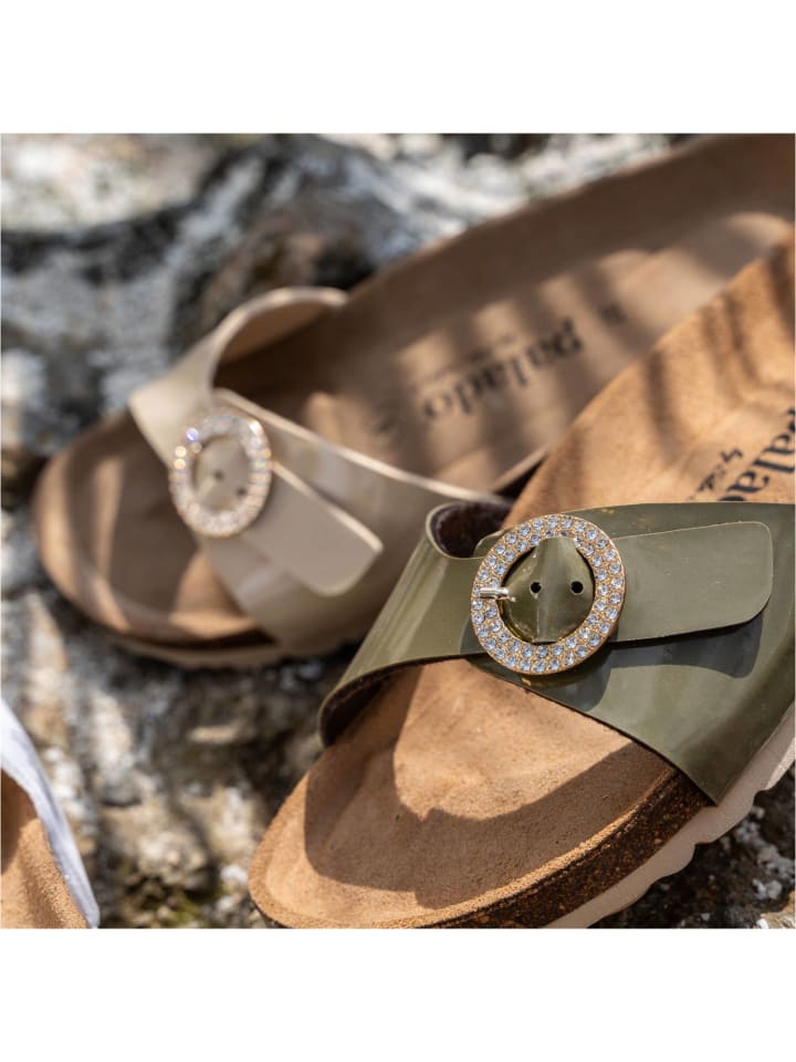 palado Pantoletten in khaki lack günstig kaufen