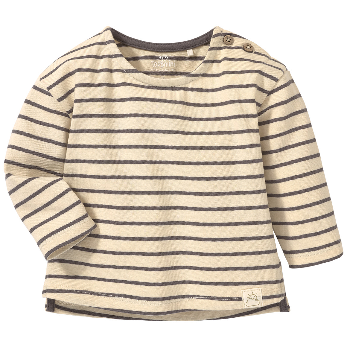 Newborn Langarmshirt aus Bio-Baumwolle