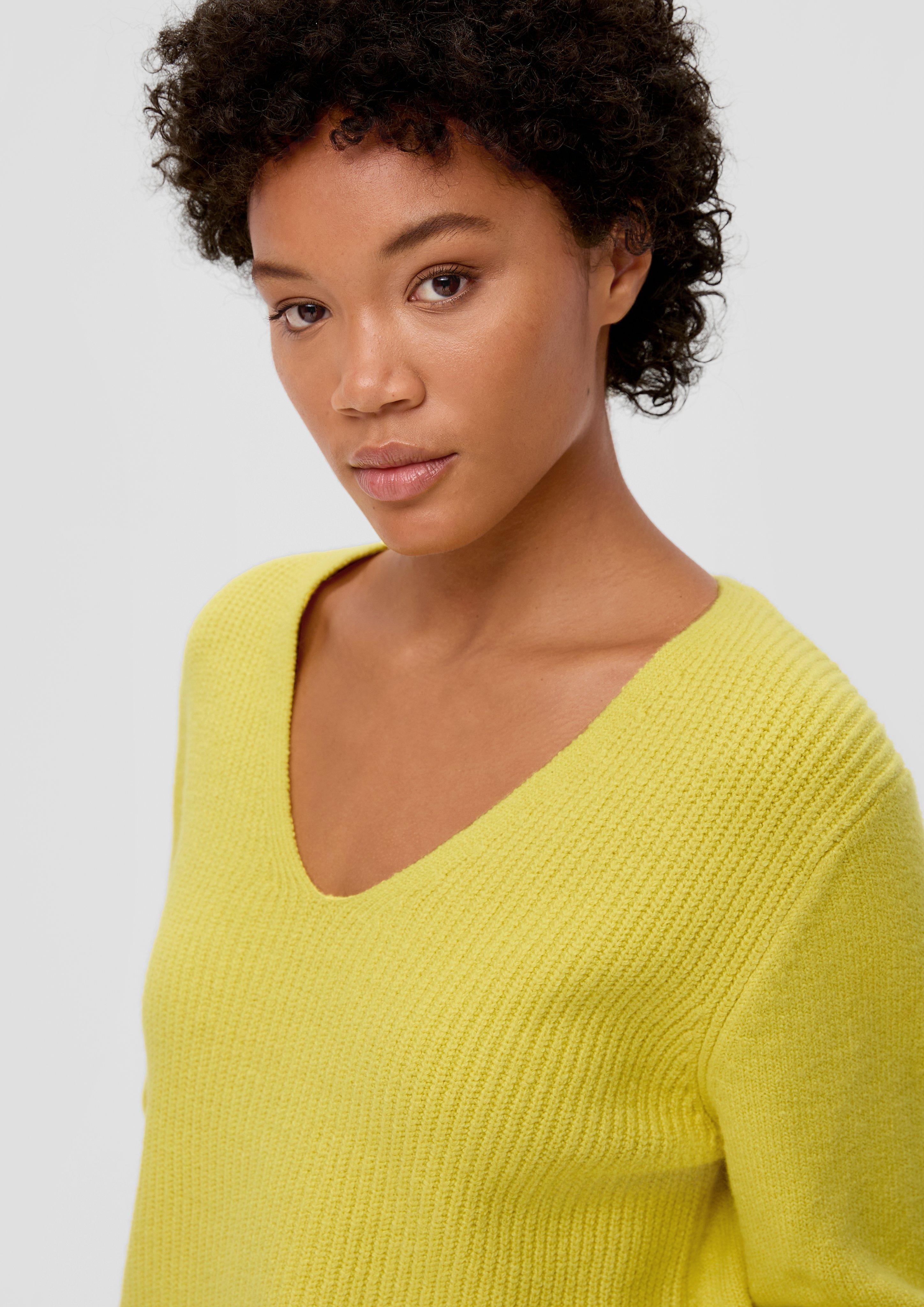 Strickpullover mit V-Ausschnitt  2134490-1494