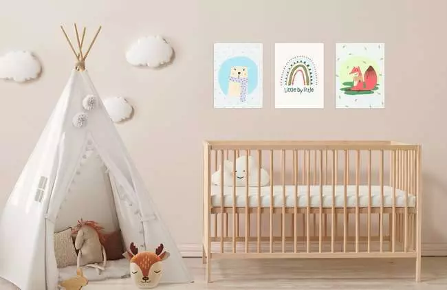 CreArt Hello Baby: Regenbogen - Malen nach Zahlen für Erwachsene