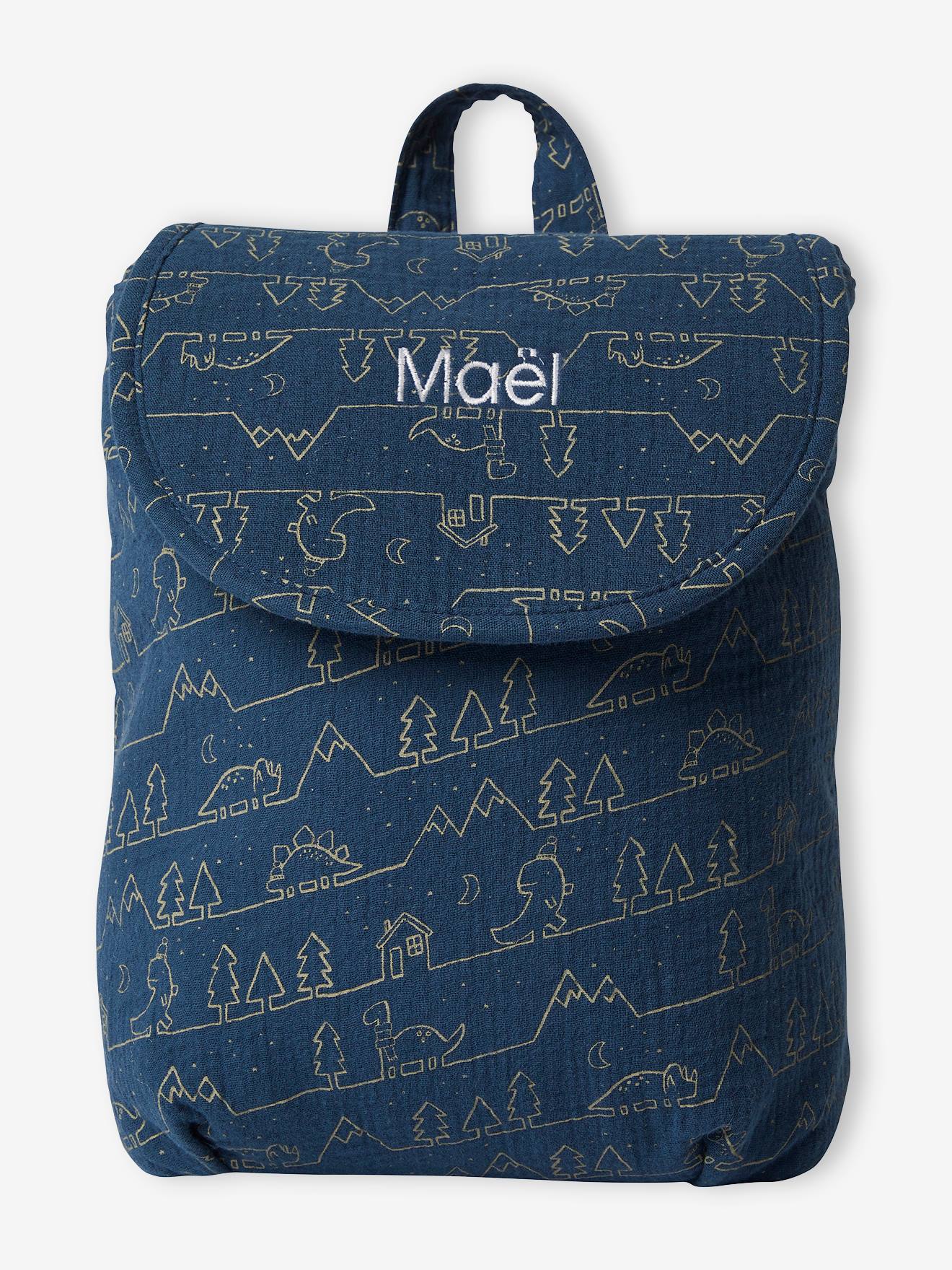 Vertbaudet Kinder Dino-Tasche, personalisierbar - nachtblau