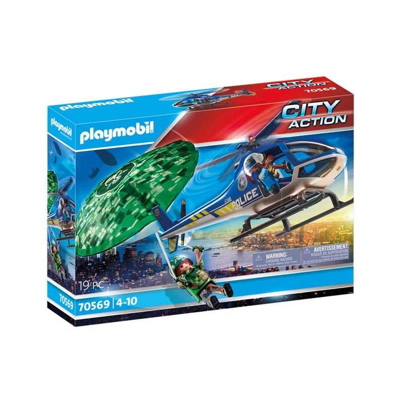 70569 Hélicoptère de police et parachute Playmobil City Action