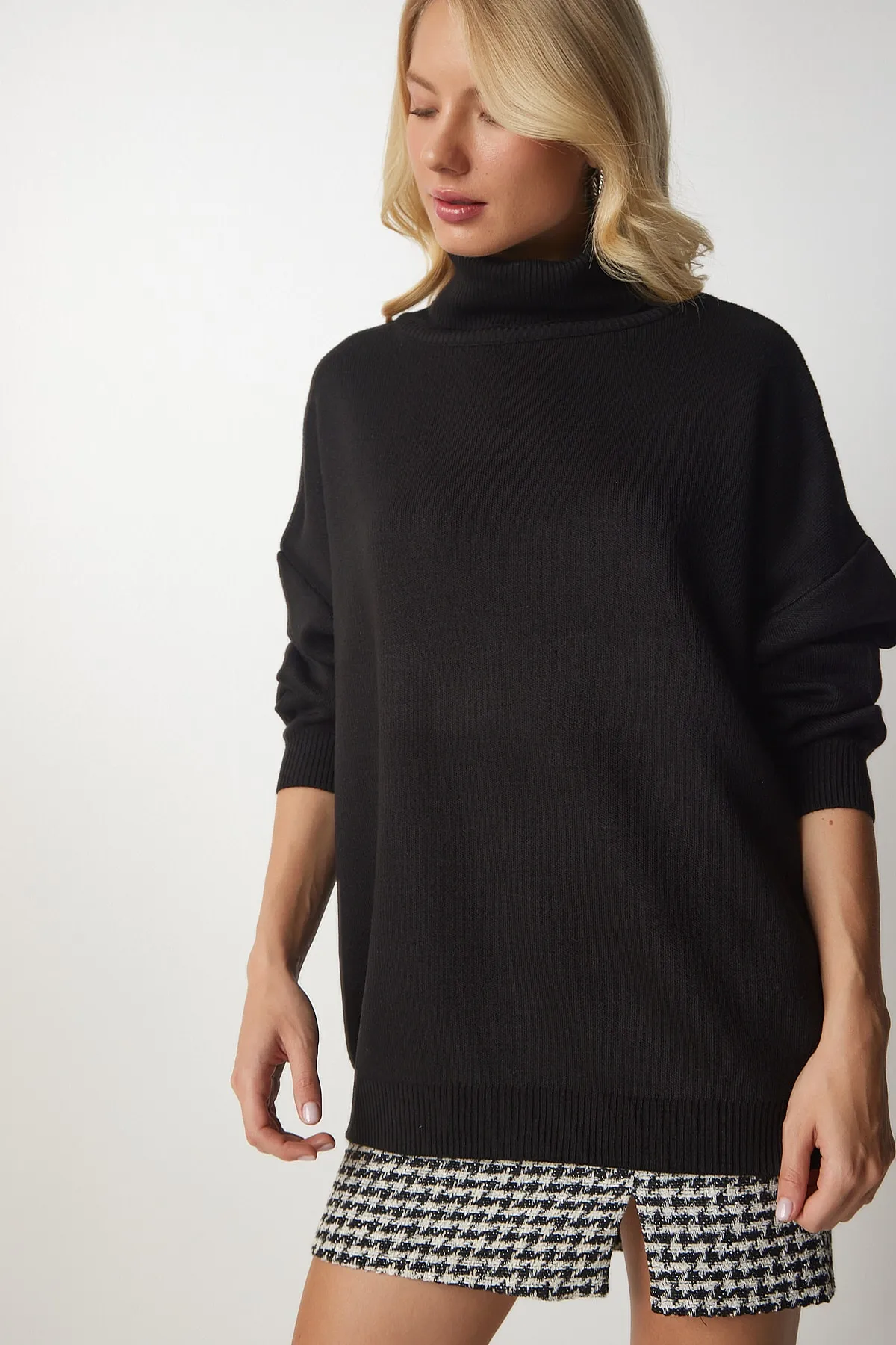 Happiness İstanbul  Pullover - Schwarz - Oversized