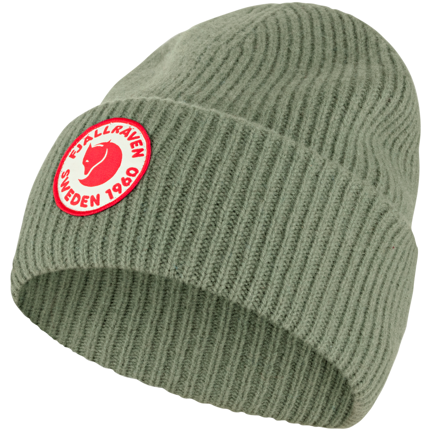 Fjäll Räven Strickmütze 1960 Logo Hat (oliv)