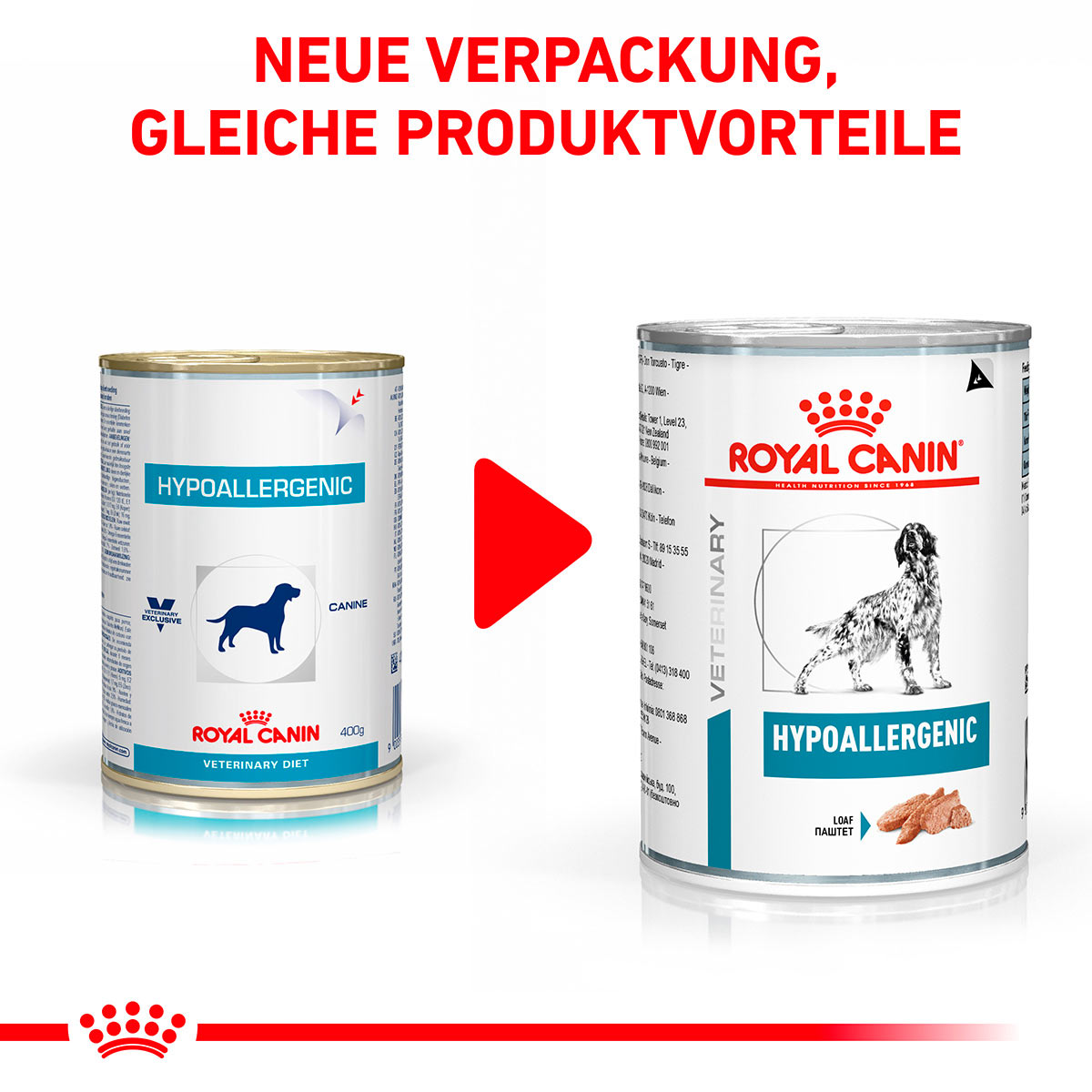 ROYAL CANIN Veterinary HYPOALLERGENIC Mousse Nassfutter für Hunde