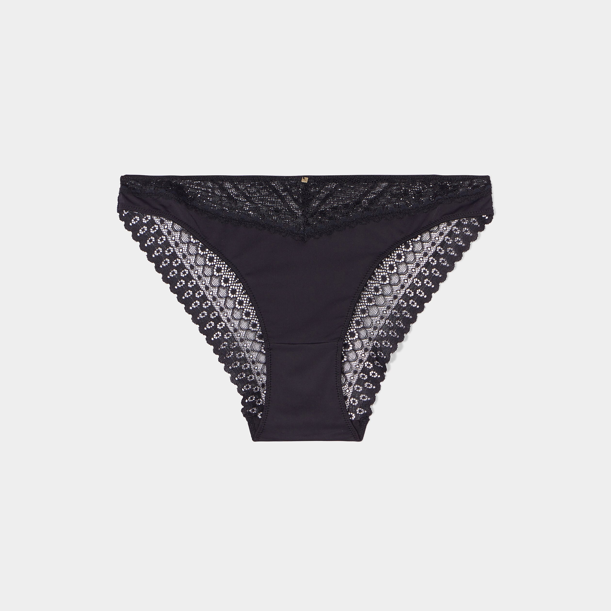 Culotte avec dentelle noir femme | La Halle