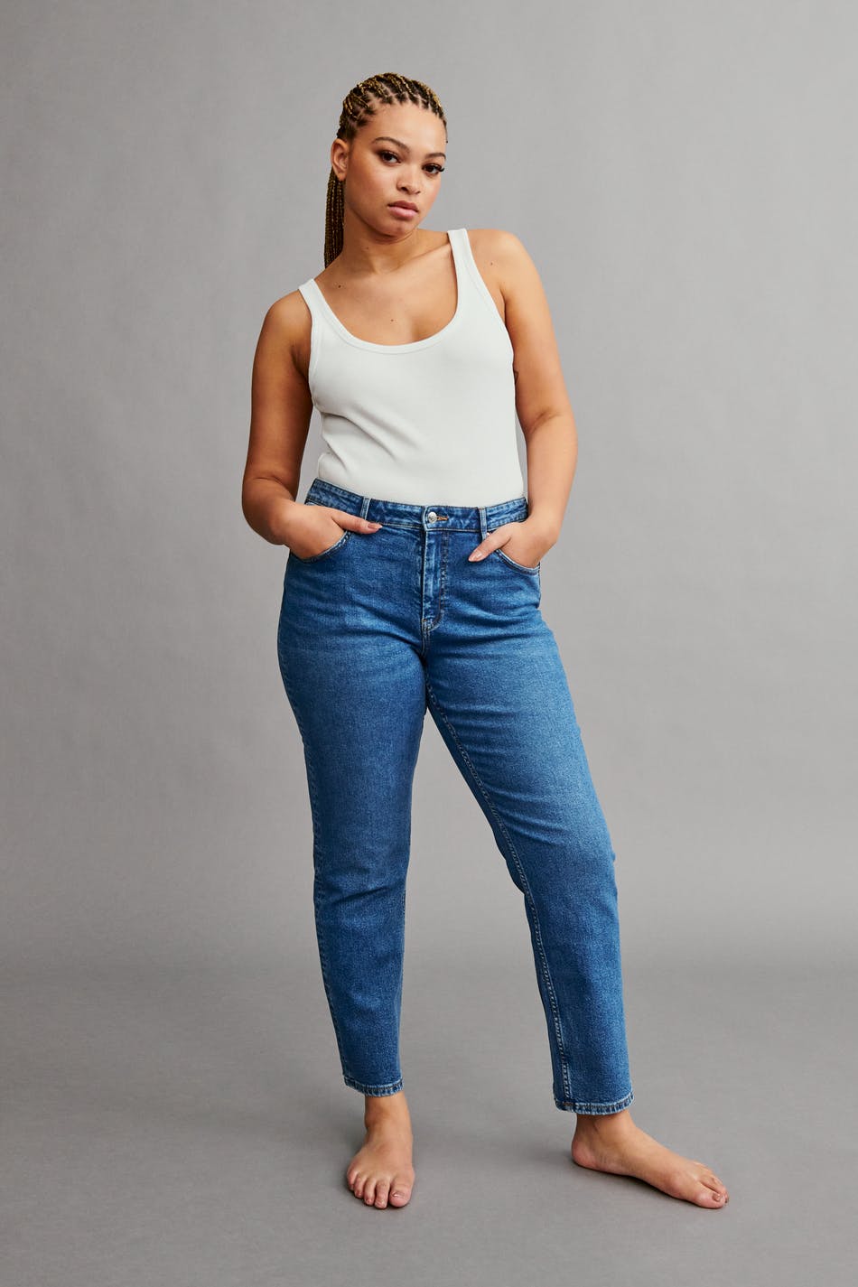Straight stretch jeans