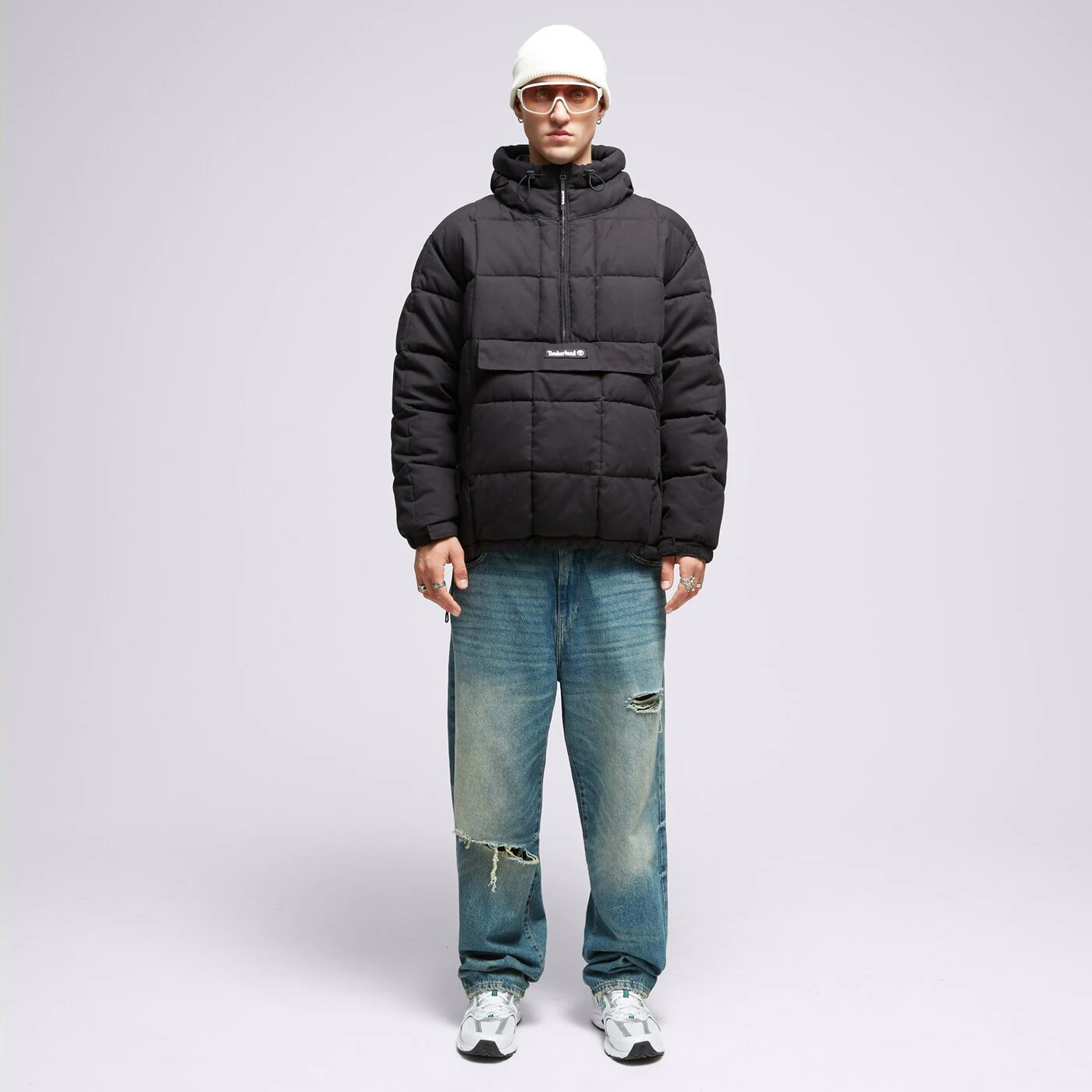 TIMBERLAND JACKE WINTER PU PUFFER ANORAK BLACK Schwarz