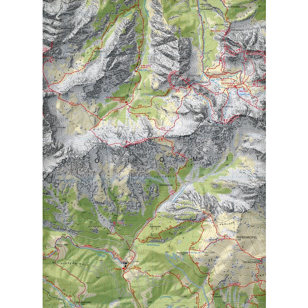 Tabacco Wandern 1 : 25 000 Lienzer Dolomiten -Lesachtal-Obertilliach-Lienz - Wanderkarte