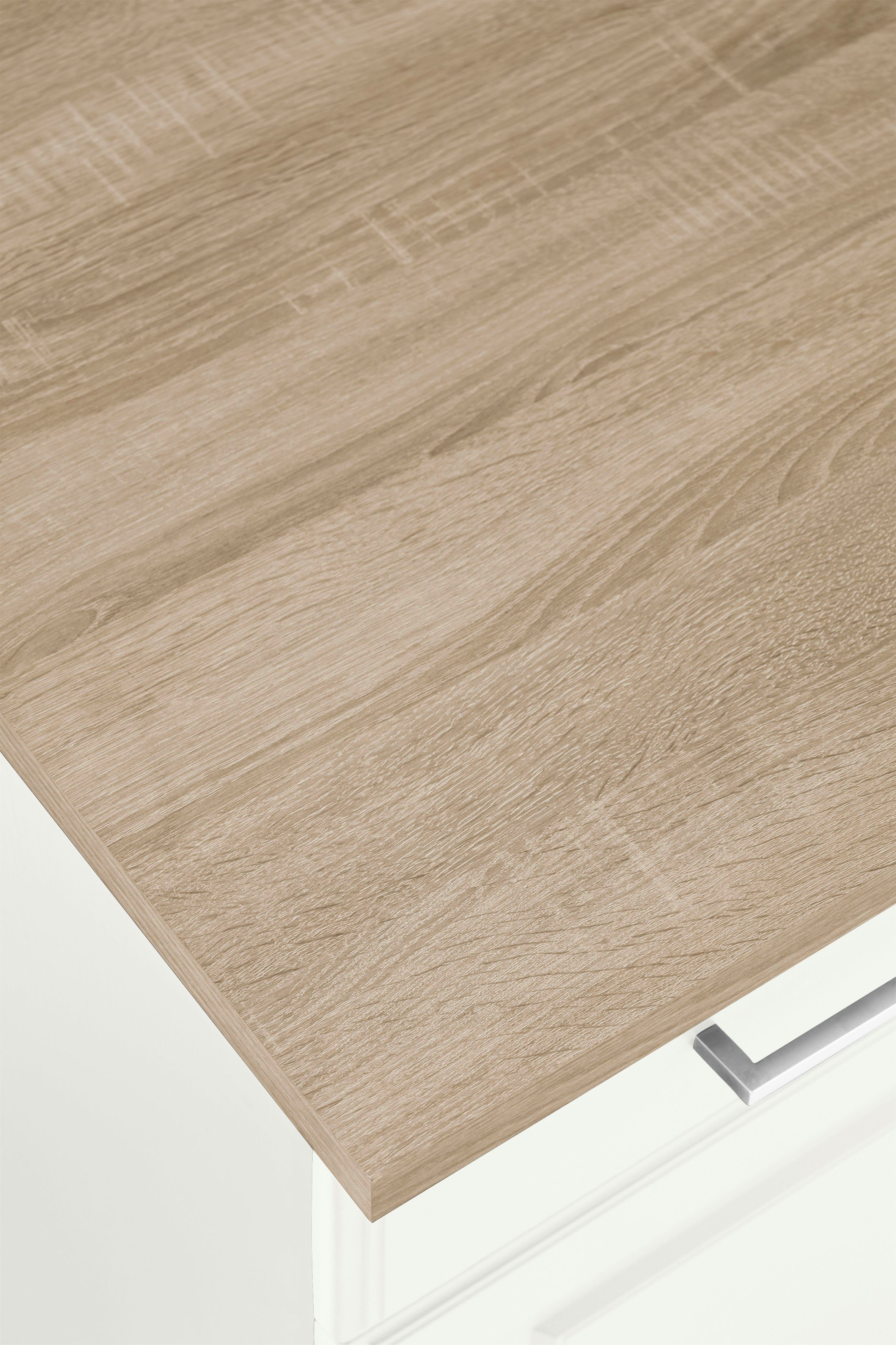 HELD MÖBEL Winkelküche Stockholm, mit E-Geräten,260 x 170 cm, mit hochwertigen MDF Fronten