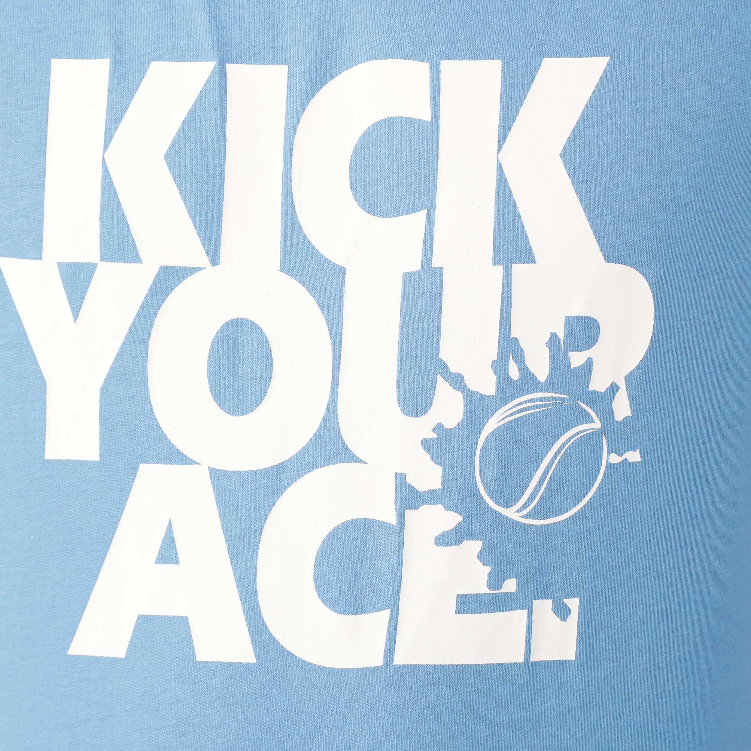 Kick Your Ace T-Shirt Herren - Blau, Weiß