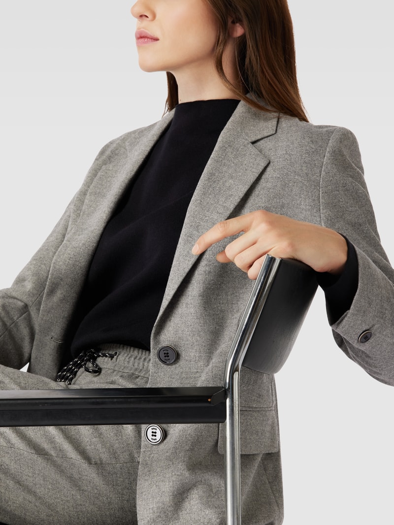 Blazer mit Pattentaschen Modell 'Jenelli' in hellgrau