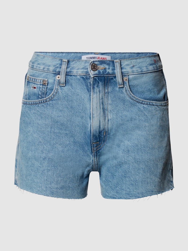Jeansshorts mit Label-Patch in jeans