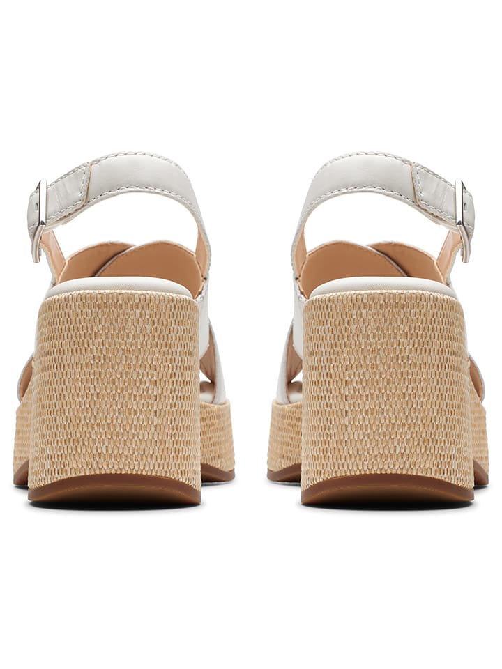 Clarks Leder-Keilsandaletten 