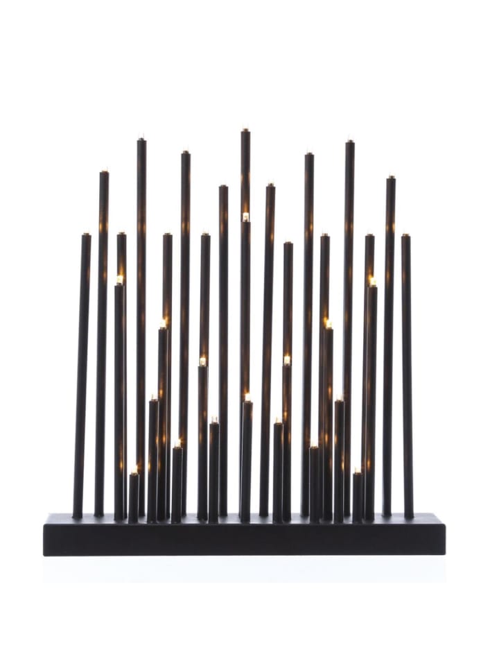 MARELIDA LED Fensterleuchter Herz Stern wählbares Leuchtmotiv H: 35cm in schwarz günstig kaufen onesize