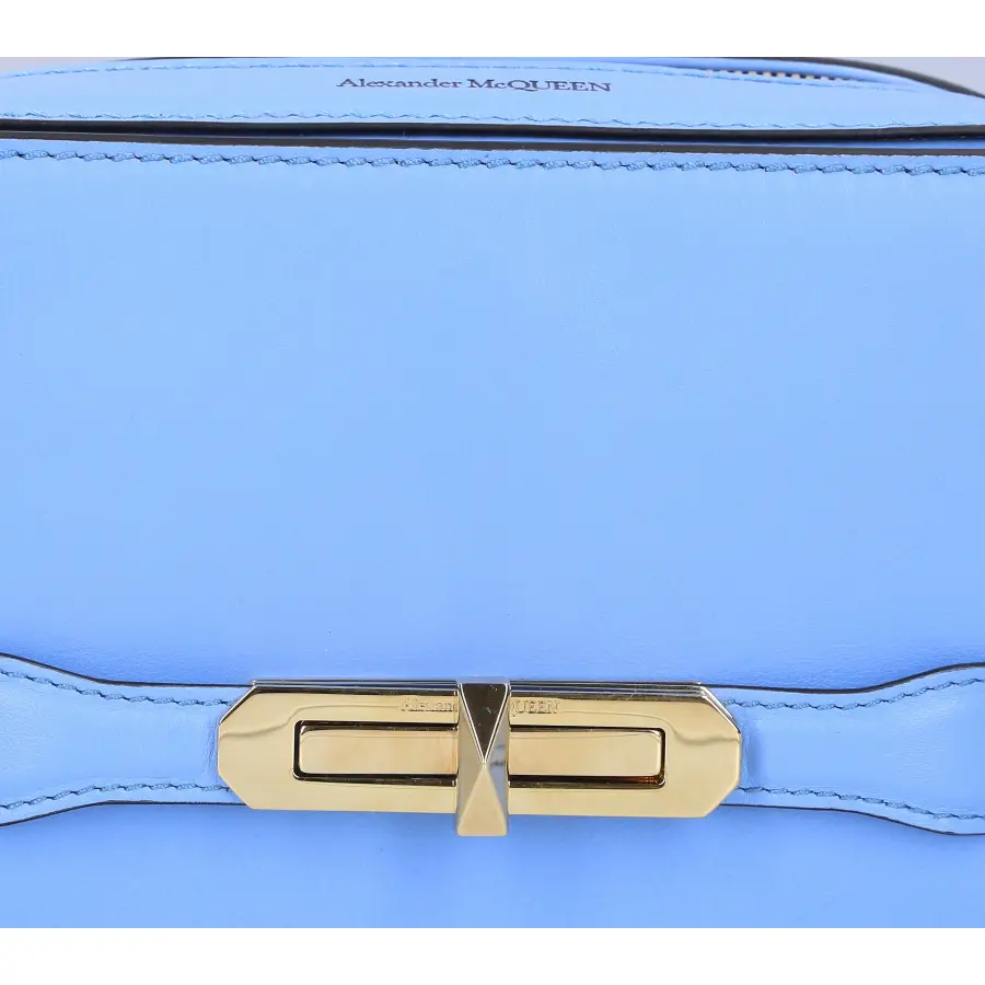 Alexander McQueen - Handtasche THE MYTH Kalbsleder - blau