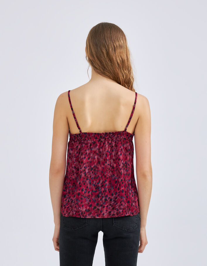 Top rose esprit lingerie imprimé léo rock Femme