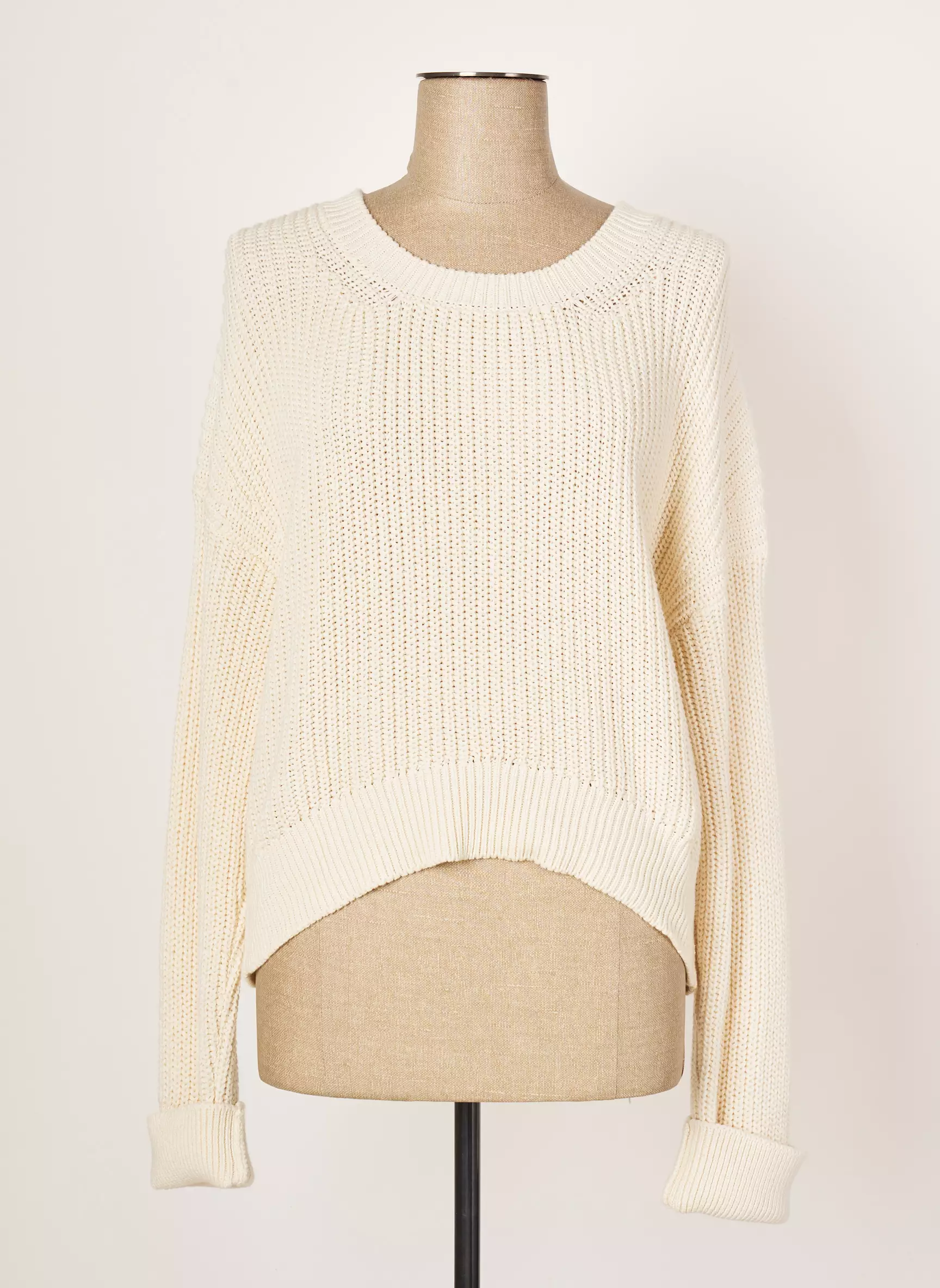 Just White Pulls Femme couleur beige