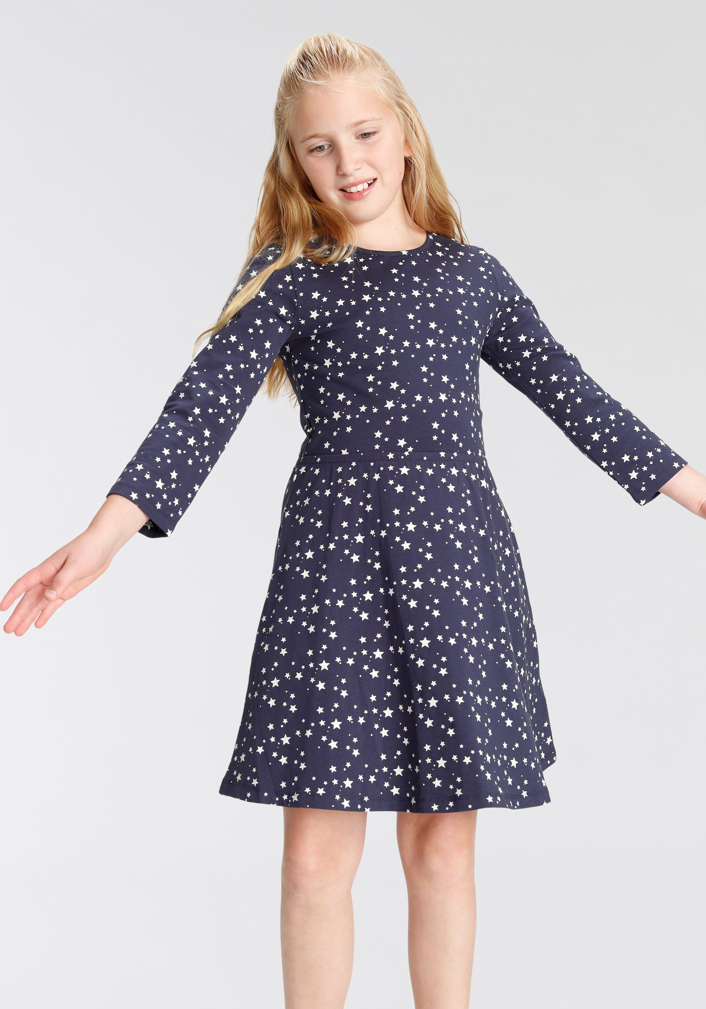 KIDSWORLD Skaterkleid mit Sternchen bedruckt