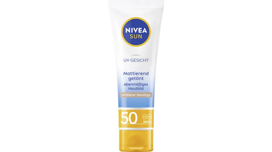 NIVEA SUN UV Gesicht getönter Sonnenschutz Mittlerer Hauttyp LF50 50 ml