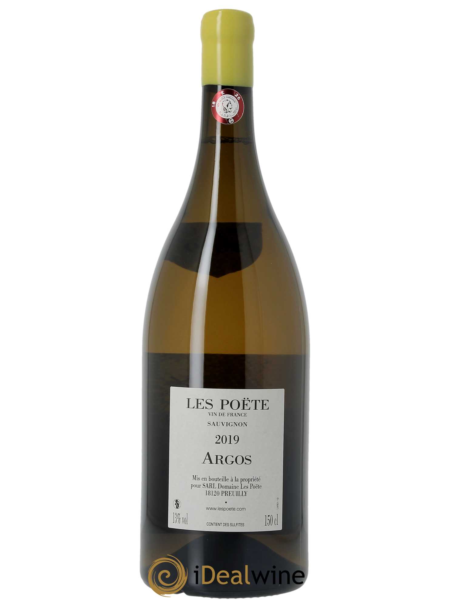 Vin de France (anciennement Quincy) Argos Les Poëte  2019 - Lot de 1 Bouteille
