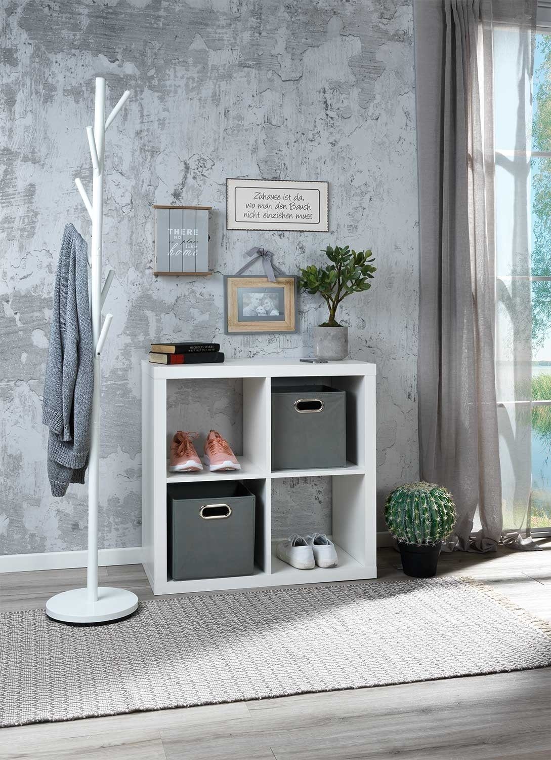Raumteilerregal STYLE, B 77 cm, H 77 cm, 4 offene Fächer