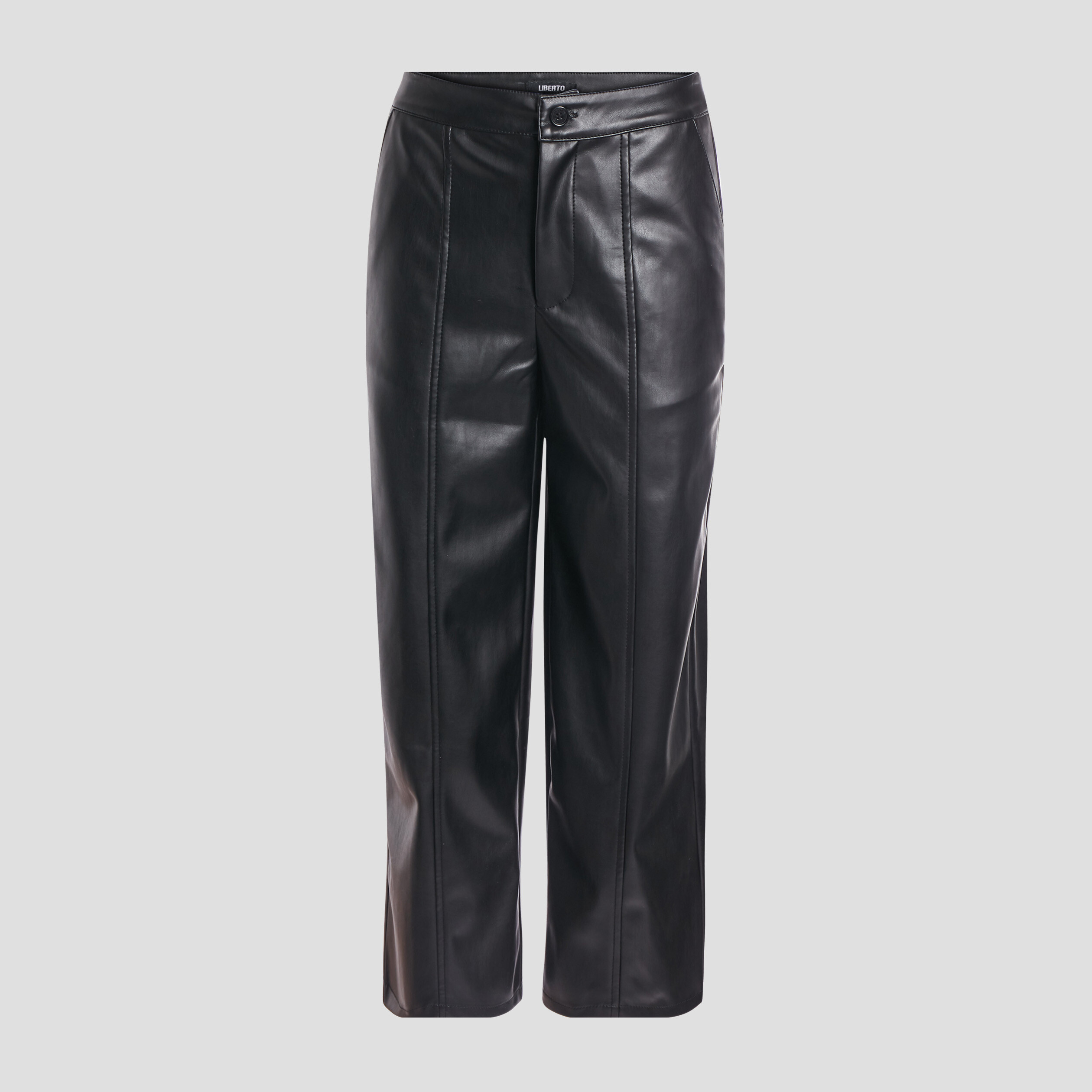 Pantalon large taille haute noir femme | La Halle