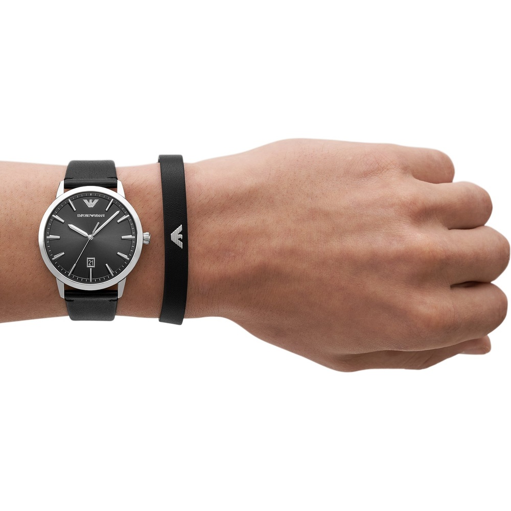 Emporio Armani Set de montres Acier inoxydable Bijoux