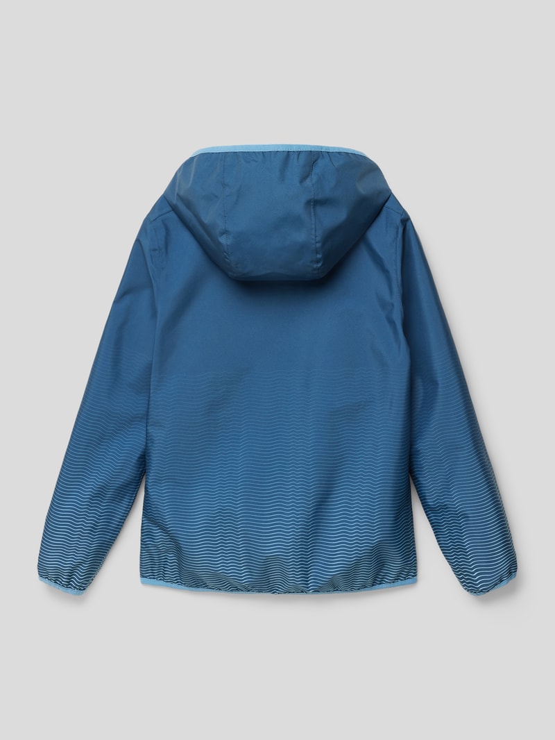 Funktionsjacke mit Allover-Muster in marineblau