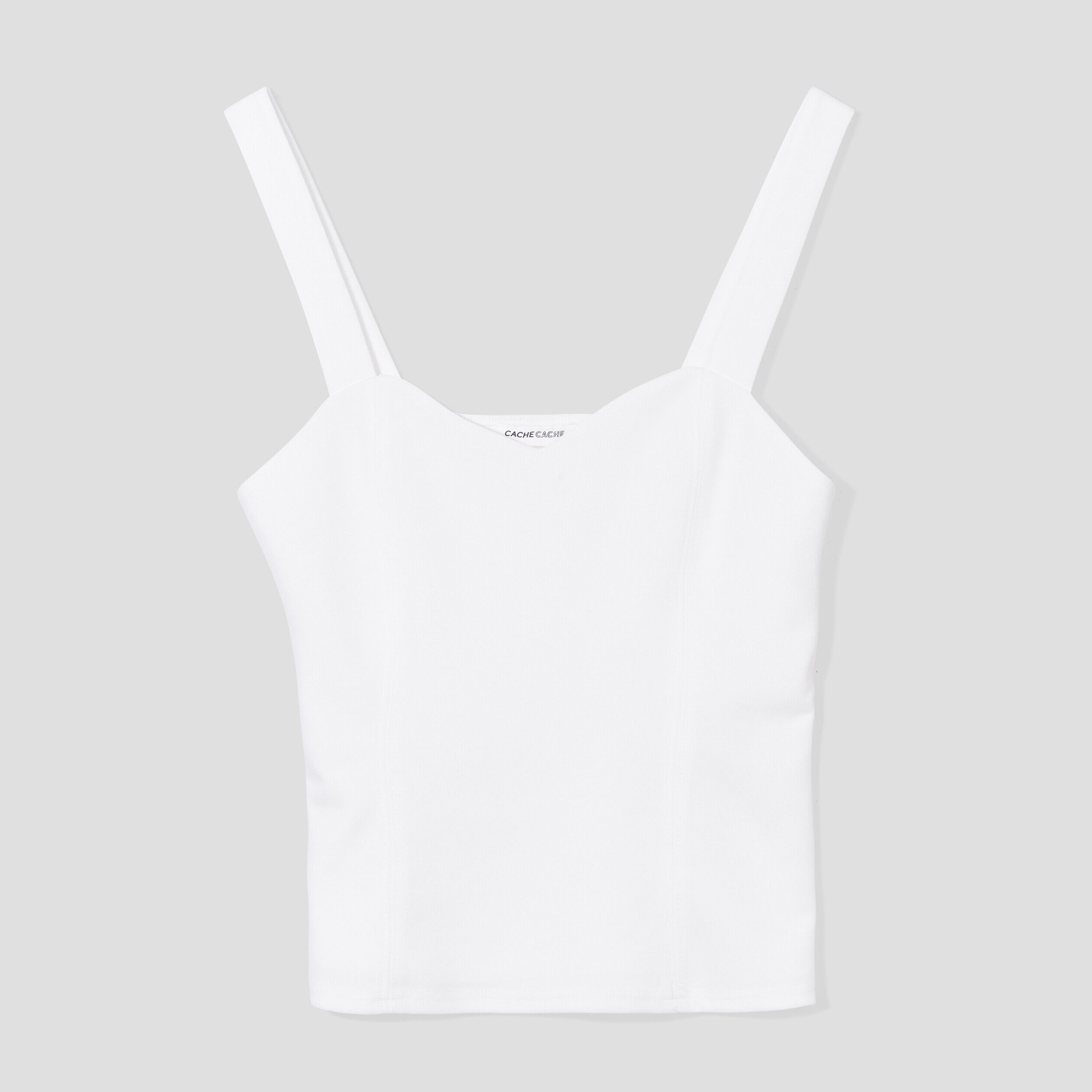 Bustier ajusté ecru femme | Cache Cache