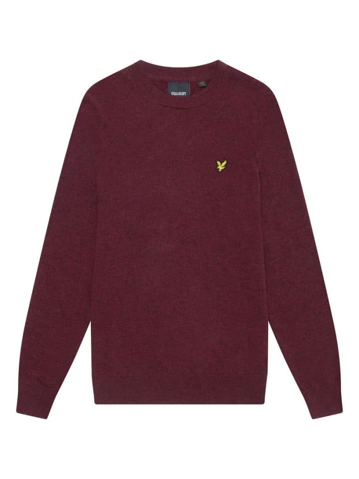 Lyle & Scott Strickpullover in Bordeaux meliert günstig kaufen S