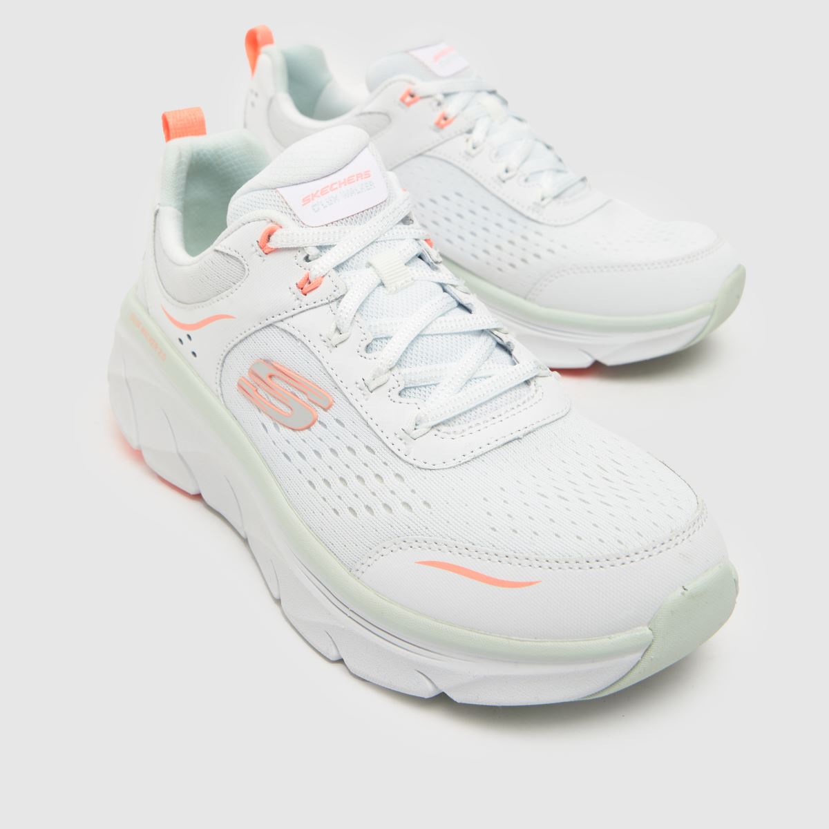 SKECHERS – Dlux Walker 2.0 – Vita, flerfärgade sneakers