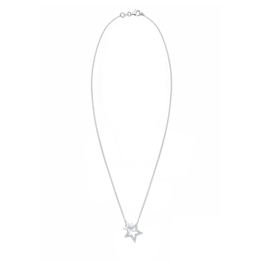 Elli Elli Collier Femme Étoiles Astro avec Cristal en Argent Sterling 925 collier