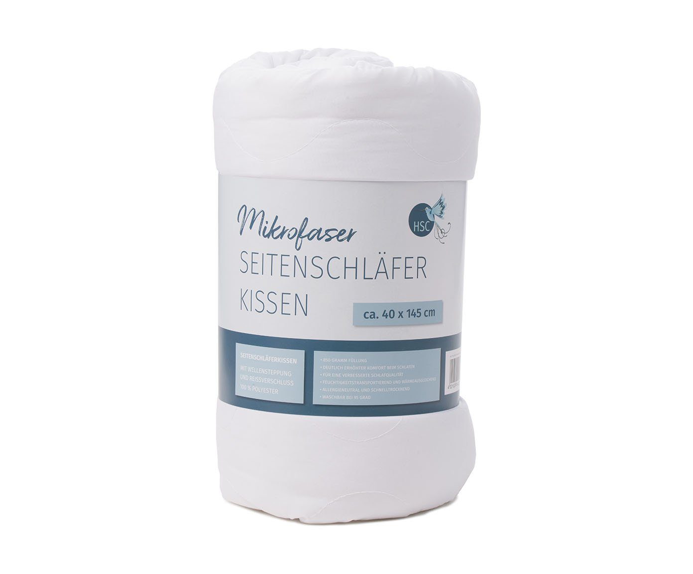 HSC Home-Style-Creation GmbH Seitenschläferkissen, Packung, 1-tlg., 1 Seitenschläferkissen gefüllt, für eine verbesserte Schlafqualität