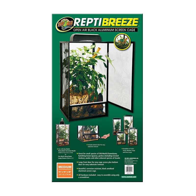 ZooMed Terrarien ZooMed ReptiBreeze Alu Screen Cage M