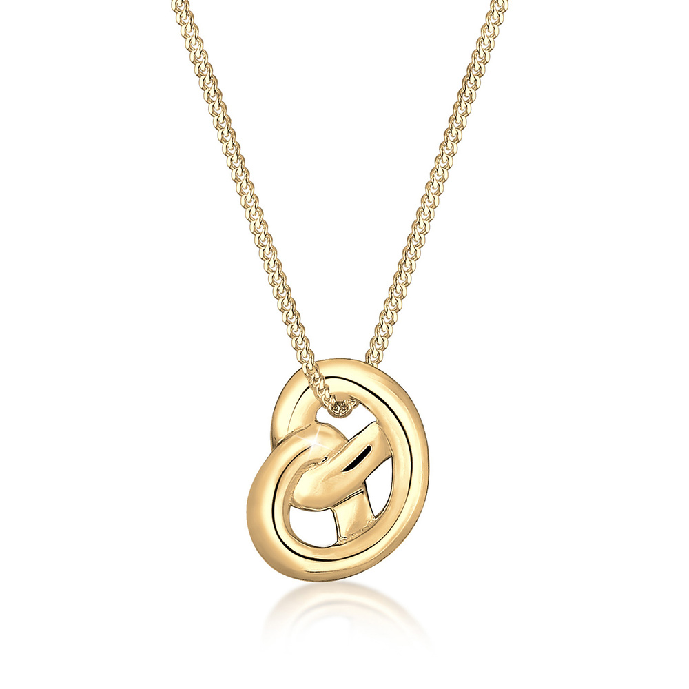 Elli Elli Collier Femme Bretzel - (925/1000) Argent Bijoux