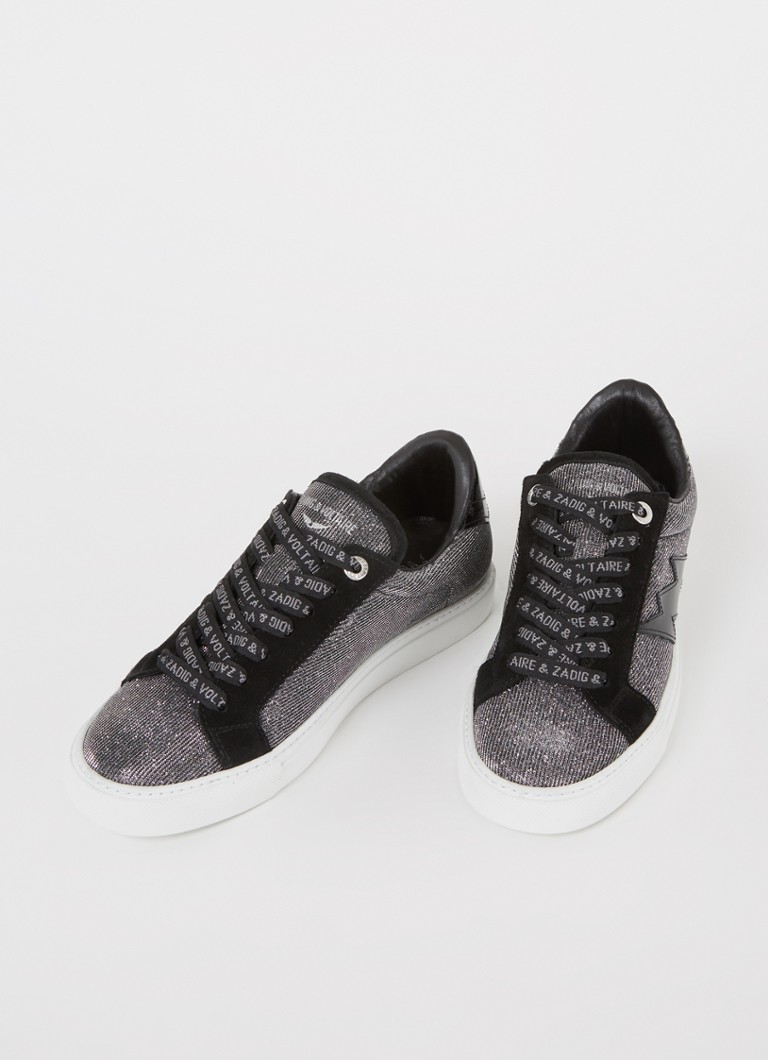 Zapatillas sportive The Flash Sparkle de la Zadig&Voltaire cu lúrex