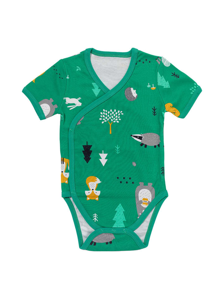 Schlummersack Bio Baby-Wickelbodys kurzarm 2er-Pack in Orange günstig kaufen 92