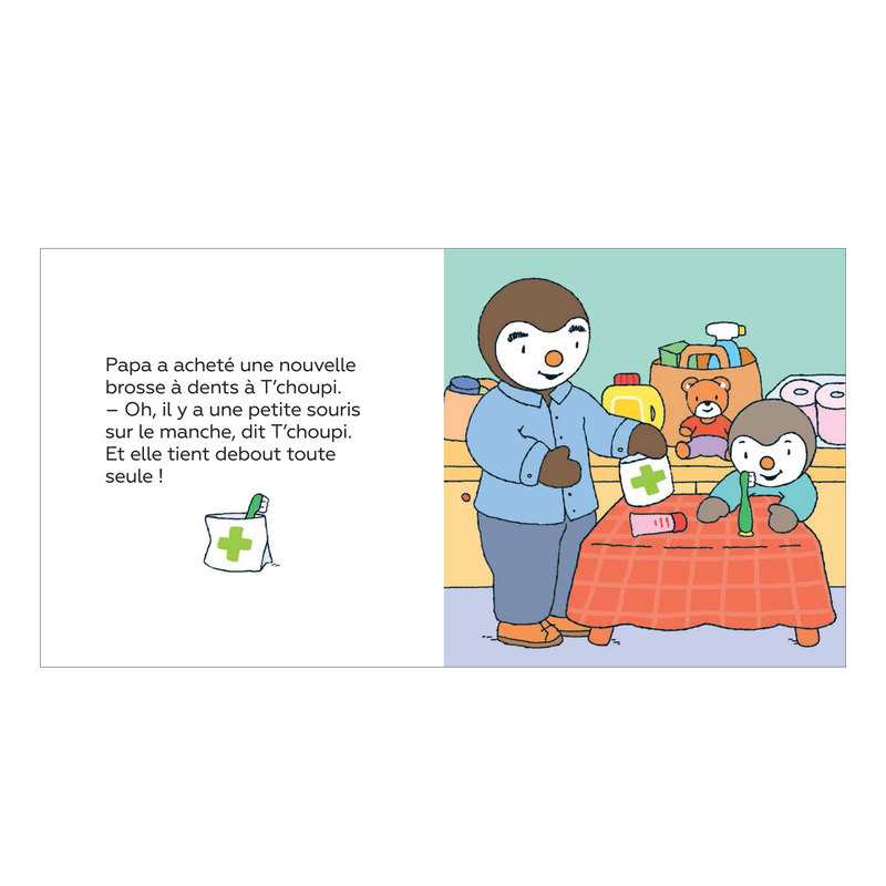 Livre T'Choupi se brosse les dents - Nathan Jeunesse