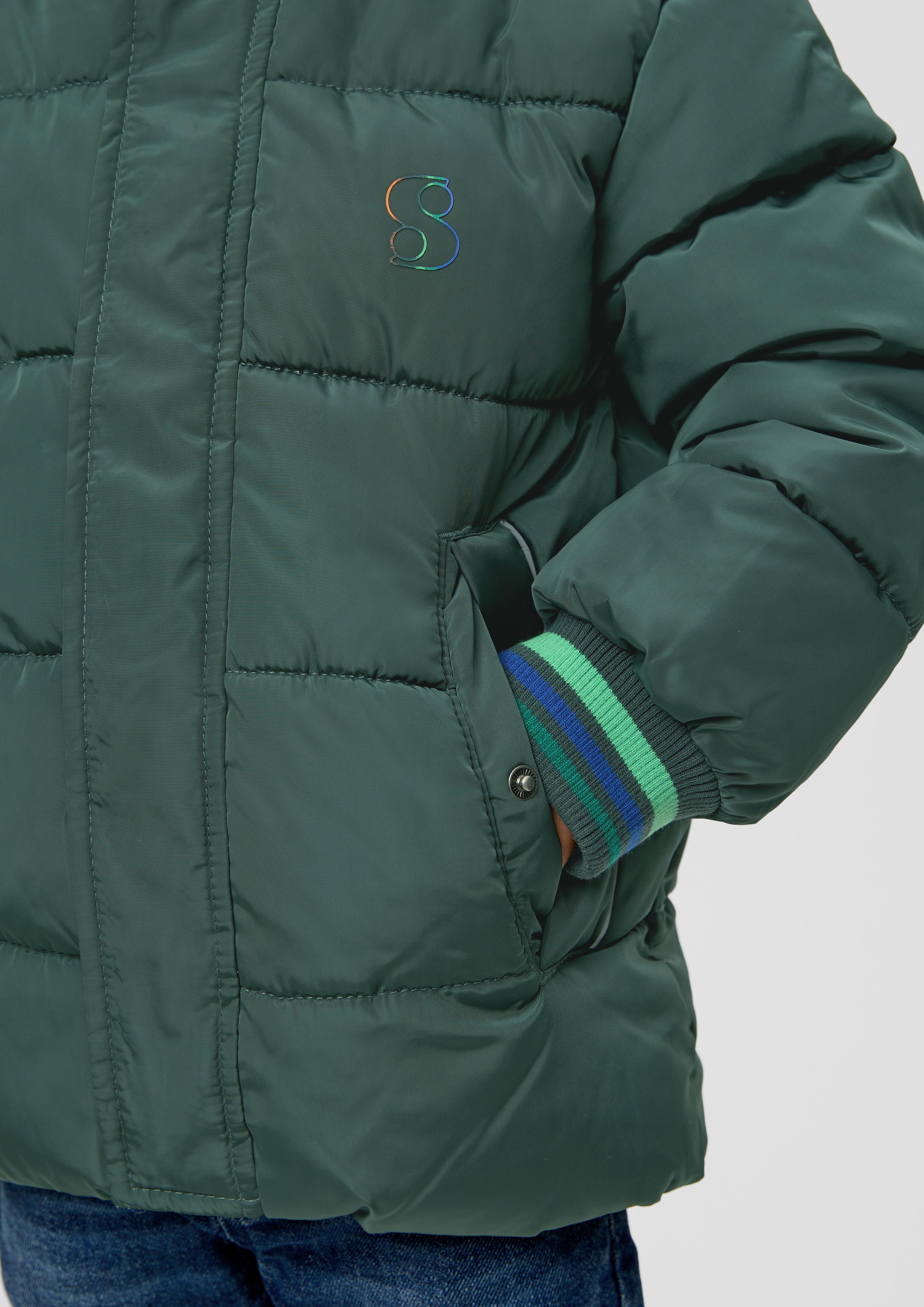 Steppjacke mit abnehmbarem Kunstfell  2132275-6715