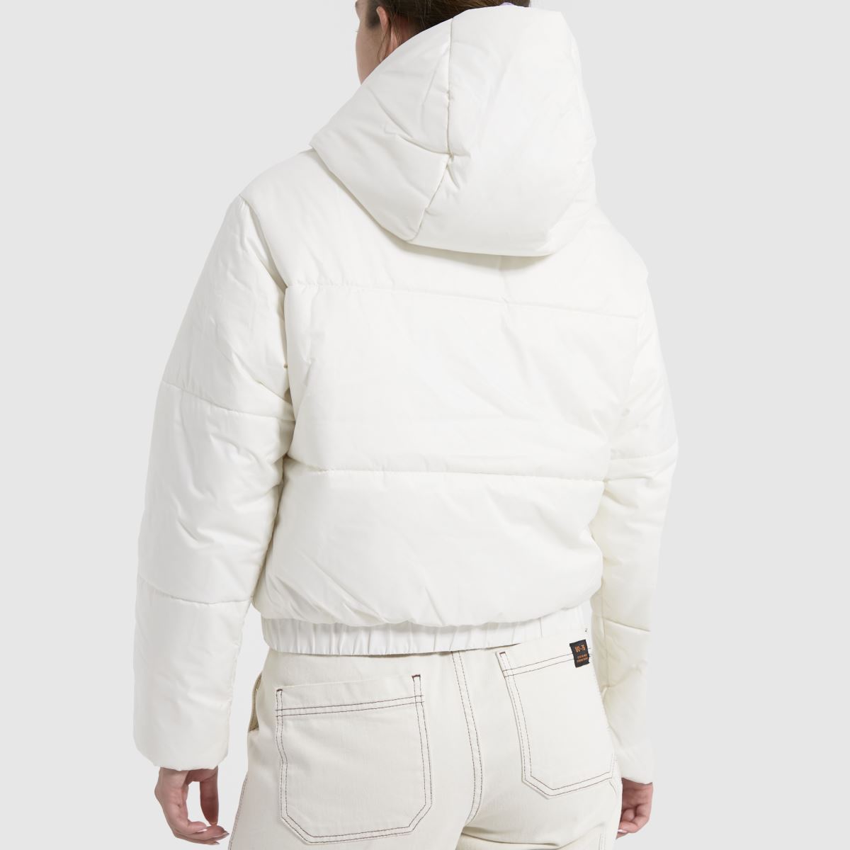 Converse – Stenfärgad kort puffjacka