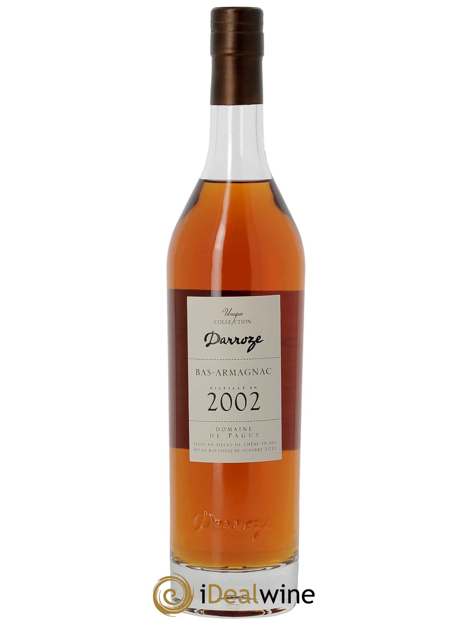 Bas-Armagnac Domaine de Paguy Darroze (70 cl) 2002 - Lot de 1 Bouteille